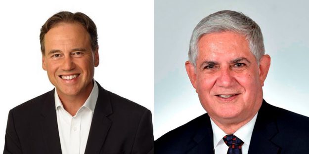 Left: Greg Hunt is the new Minister for Health while Ken Wyatt has been appointed Minister for Aged Care