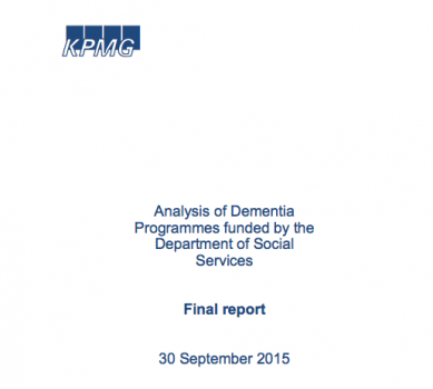 The analysis into government-funded dementia programs, released today