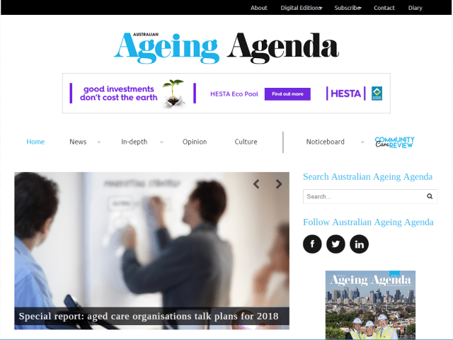 Staff changes at Australian Ageing Agenda