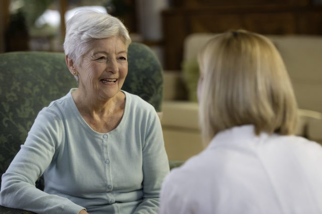 Doctor in aged care