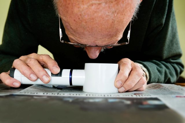 Eye disease peak evaluating aged care tools