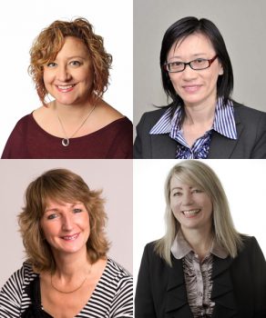 Clockwise from top left: Melissa Young, Wina Kung, Jo Boylan and Lindsay Tighe will speak at next week's Active Ageing Conference