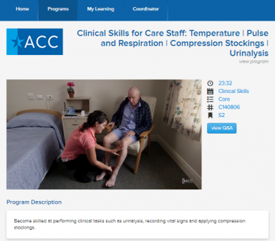 The ACC online learning platform