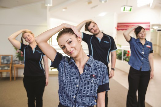 Salvation Army Aged Care Plus won a Better Practice award for an employee wellness program