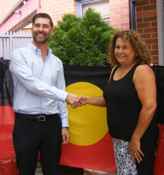 Michael Faneco, Baptcare regional manager – North/East Victoria and Tasmania, and Raylene Harradine, BDAC CEO.