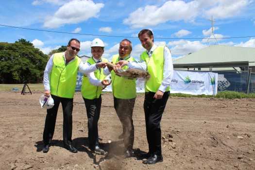 Work underway at Carinity's development following sod turning