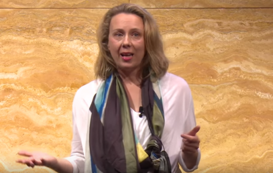 Dr Philippa Carnemolla presents her research at the Three Minute Thesis competition