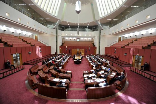 The motion for an inquiry into aged care funding was voted down in the Senate on Tuesday