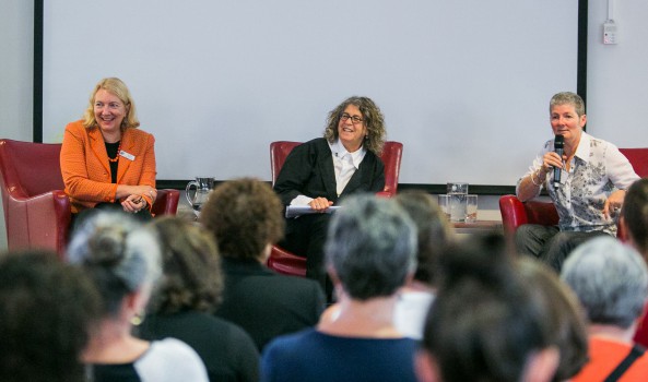 From left: Catherine Brown, CEO of Lord Mayor’s Charitable Foundation, Dr Susan Feldman, Adjunct Associate Professor at Monash University, Sue Hendy, CEO of COTA Victoria 