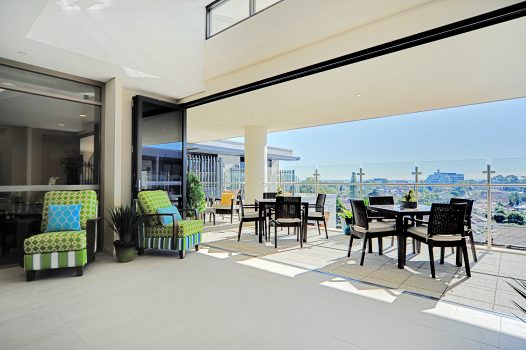 Top floor balcony