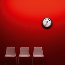 Empty chairs in a waiting room