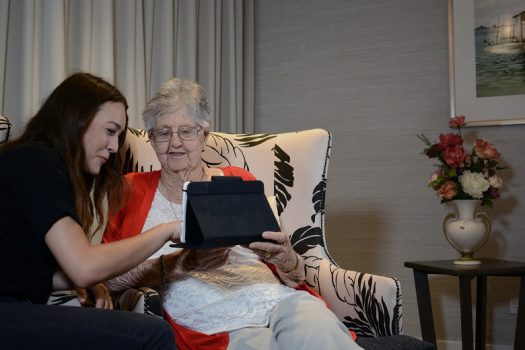 Technology is being used to help isolated seniors connect.