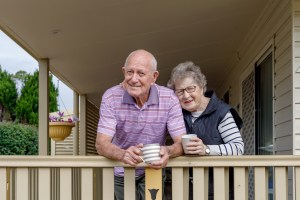 Australian Senior Citizen Couple Living Independently At Own Home