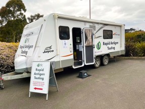 TLC Healthcare Rapid antigen testing van