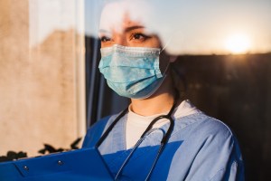 nurse thinking