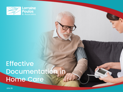 AAA Banner-Effective Documentation in Home Care