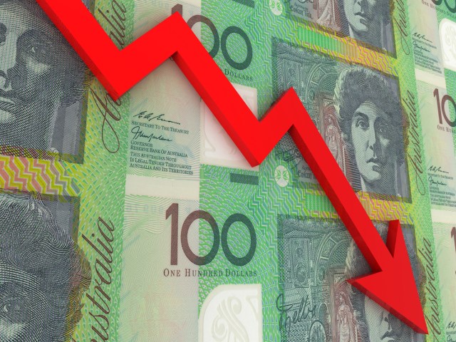 Australian money finance crisis graph