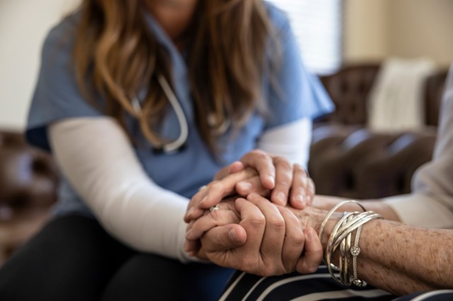 nurse care worker woman care