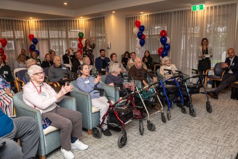Residents across facilities enjoy a live tour and interact at the launch of the Ciao! Program in Australia at Carrum Downs Aged Care Home