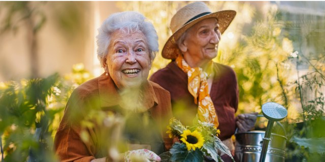 happy older women