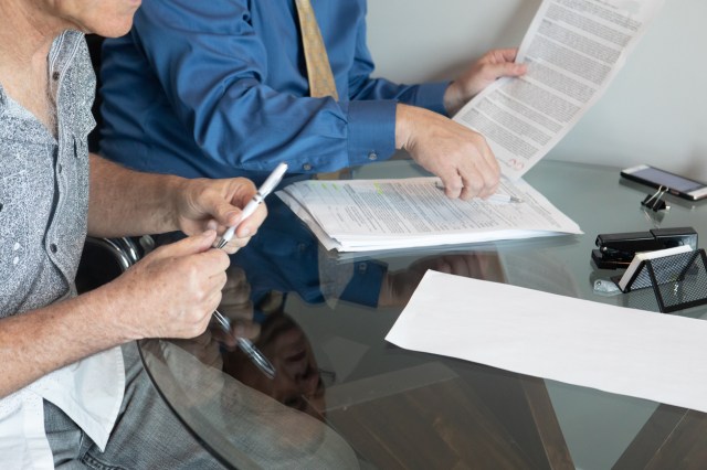Series: Signing legal papers