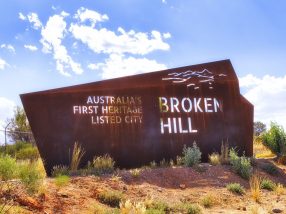 BH Iron road sign name